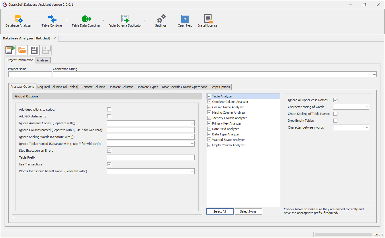 Database Assistant Database Assistant